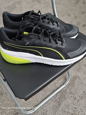 PUMA Cell Glare Black Athletic Running Shoes Size 11.5 309973-06 Men's